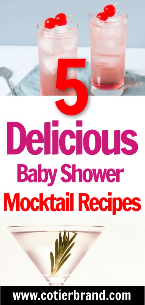 5 Delicious Baby Shower Mocktail Recipes Baby Shower Signature Drink, Baby Shower Mocktails, Mock Cocktails, Baby Shower Cocktails, Virtual Baby Shower Ideas, Baby Shower Drinks, Mimosa Recipe, Mocktail Recipes, Outdoor Baby Shower