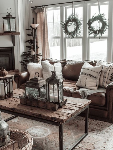 21 Gorgeous Living Rooms With Gray Walls Farmhouse Living Room Gray Walls, Living Room Designs Light Grey Walls, Living Room Designs Grey Walls, Rooms With Gray Walls, Light Grey Living Room Walls, Gray Farmhouse Living Room, Gray Living Room Decor Ideas, Warm Grey Living Room, Grey Leather Sofa Living Room