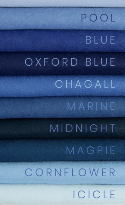 Colour Shade Card, Summer Palette, Blue Things, True Summer, Shade Card, Oxford Blue, Everyday Hacks, Cake Decor, Feeling Blue