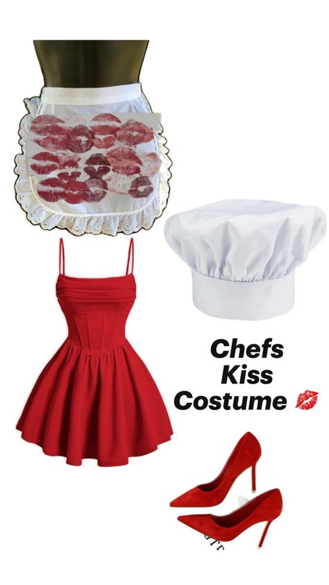 Chef Costume, Kiss Costume, Chefs Kiss, Costume Ideas, Chef, Kiss, Quick Saves