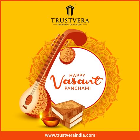 On the auspicious occasion of saraswati puja, i wish you always stay blessed with prosperity and success in your life. Happy Vasant Panchami #Vasant_Panchami #Sarswati_Maa #saraswati_puja #Trustvera_India #Gurgaon Happy Saraswati Puja, Happy Vasant Panchami, Janmashtami Celebration, Vasant Panchami, Saraswati Puja, Basant Panchami, Download Festival, Digital Advertising Design, Kite Designs