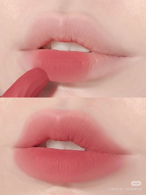 Princess School, Korean Makeup Tips, Korean Lips, Light Makeup Looks, Matte Lipstick Set, Essence Makeup, Lip Tutorial, Beauty Makeup Tutorial, Fancy Makeup