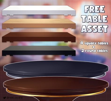 Vtuber Free Asset, Vtuber Props, Vtuber Assets Free, Streamer Ideas, Lineart Inspiration, Streaming Tips, Table Png, Stream Assets, Free Assets