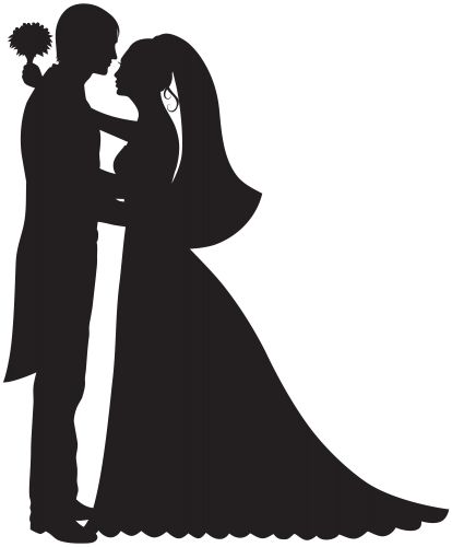 Bride And Groom Clipart, Groom Clipart, Wedding Cake Topper Silhouette, Bride And Groom Silhouette, Wedding Anniversary Cakes, Wedding Background Images, Couple Silhouette, Wedding Silhouette, Hand Painted Wedding