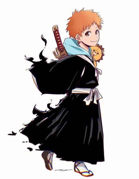 Kazui Kurosaki, Kon Bleach, Ichigo X Rukia, Bleach Funny, Bleach Anime Ichigo, Orihime Inoue, Anime Demon Boy, Bleach Anime Art, Bleach Fanart