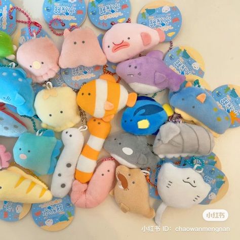 Fish Plushies, Chihiro Cosplay, Confetti Sprinkles, Soft Cute, Cute Stuffed Animals, Cute Little Things, Cute Toys, Cute Plush, Cool Items