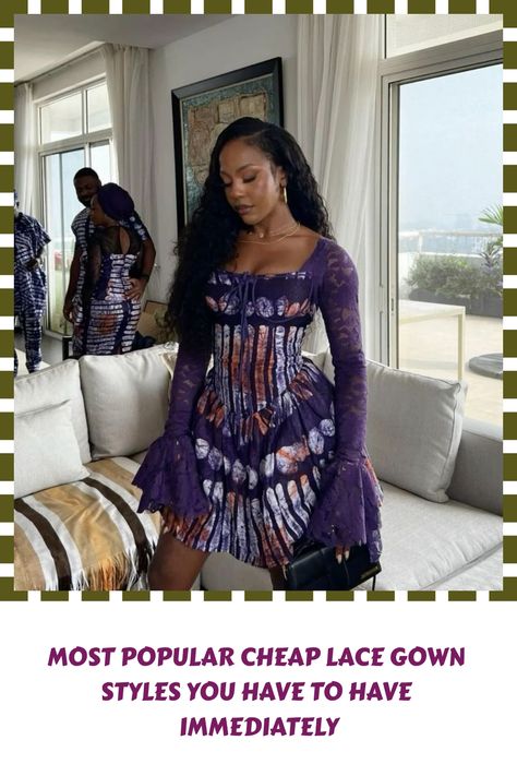 [Ad] Ankara Style, Owanbe, Aso Ebi, African Lace Gown, Nigerian Trendy Gown, Wedding Dress #lacegownstylesasoebi Flare Gown Ankara, Lace Gown Styles Aso Ebi, Ankara Dress Designs, Trendy Ankara Styles, Lace Gown Styles, Flare Gown, Gown Styles, Aso Oke, Ankara Style