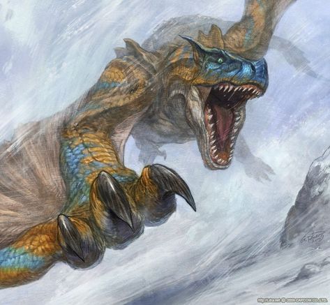 Tigrex Monster Hunter Art, Tigrex Monster Hunter, Monster Hunter 3rd, Magical Wolf, Monster Hunter Series, Monster Hunter Art, Monster Hunter World, Kaiju Monsters, Beautiful Dragon