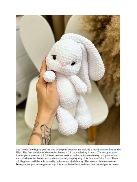 Crochet Rabbit Free Pattern, Happy Birthday Flowers Gif, Diy Crochet Flowers, Gift Hacks, Crochet Snowflake Pattern, Amigurumi Doll Pattern, Crochet Bunny Pattern, Crochet Dolls Free Patterns, Crochet Mouse