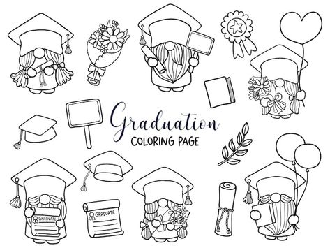 Graduation Gnome Vectors, Photos and PSD files | Free Download Graduation Doodles, Graduation Gnome, Summer Gnomes, Gnome Clipart, High School Graduation, File Free, Nouvel An, Psd Files, Vector Photo