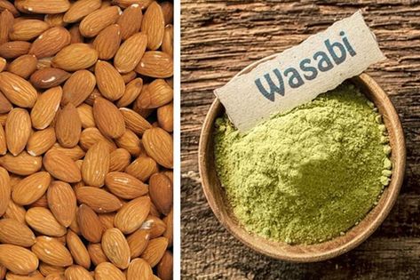 Wasabi Almonds Wasabi Nuts Recipe, Wasabi Almonds Recipe, Wasabi Almonds, Summer Appetizer Ideas, Ideas For Snacks, Snacks And Appetizers, Healthy Potato Recipes, Appetizer Ideas, Nut Recipes