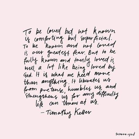 Quote by tim keller // type by Susanna April Tim Keller, How He Loves Us, Sweet Words, Wonderful Words, Torah, Find Beauty, Verse Quotes, Mental Wellness, Inspiring Quotes