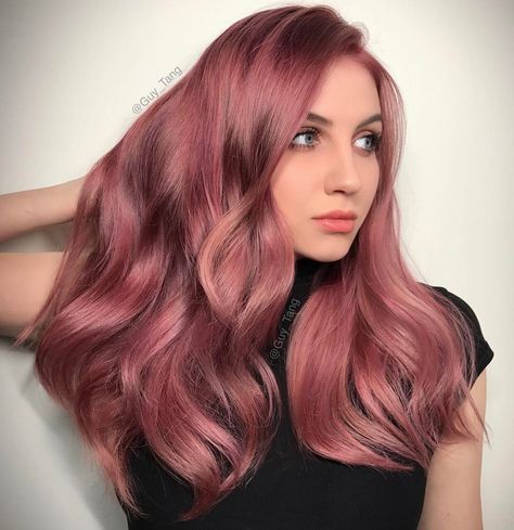 Guy Tang Hair Color, Rose Gold Hair Shades, Guy Tang Hair, Demi Color, Highlights Brunette, Guytang Mydentity, Hair Color Rose Gold, Bold Hair Color, Guy Tang