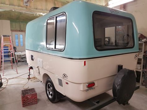 Trillium Camper, Trailer Updates, Casita Camper, Trailer Exterior, Trillium Trailer, Mini Campers, Fiberglass Camper, Retro Trailer, Tiny Trailers