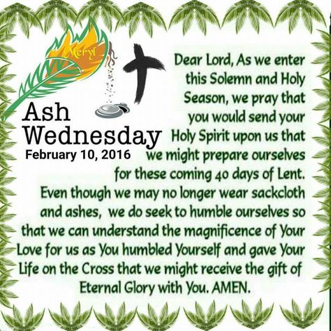 Ash Wednesday Prayer, Wednesday Prayer, 40 Days Of Lent, Easter Prayers, Lenten Season, Humble Yourself, Ash Wednesday, Dear Lord, Morning Prayers