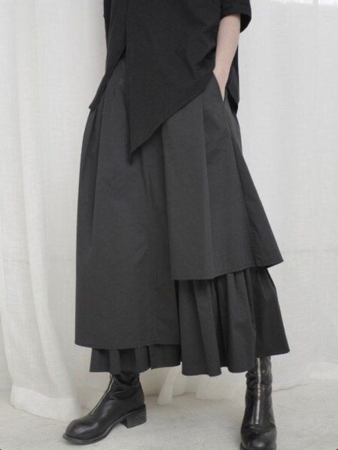 Moon Fashion, Body Skirt, Autumn 2023, All Black Outfit, Skirt Women, Mode Inspo, Casual Skirt, Spring And Autumn, Lanvin