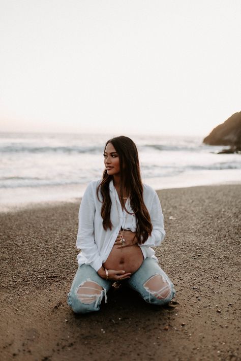 Casual Maternity Beach Photos, Maternity Session On The Beach, Jeans Beach Maternity Shoot, Boardwalk Maternity Photos, Edgy Beach Photoshoot, Solo Beach Maternity Photos, Beach Maturity Shoot, Simple Beach Maternity Photos, Maternity Poses Beach