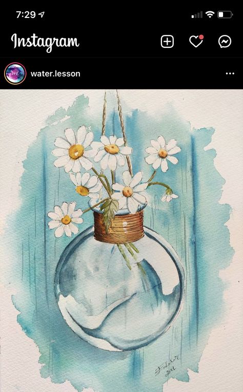 Desen Realist, Watercolor Paintings Nature, Watercolor Art Paintings, Beautiful Art Paintings, Diy Watercolor Painting, Watercolor Paintings Easy, Watercolor Flower Art, 수채화 그림, Watercolor Paintings Tutorials