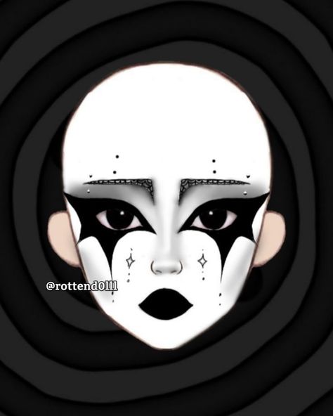 Trad Goth Makeup, Goth Makeup Tutorial, Goth Eye Makeup, Dark Makeup Looks, Makeup Charts, Korean Makeup Tips, Scene Makeup, Punk Makeup, Makeup Drawing