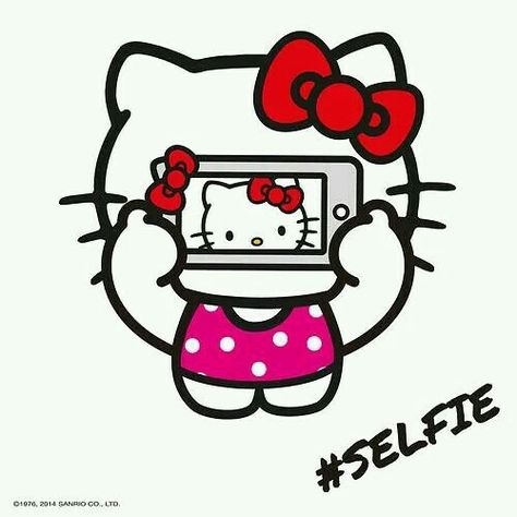 Hello Kitty selfie Hello Kitty Selfie, Hello Kitty, Kitty