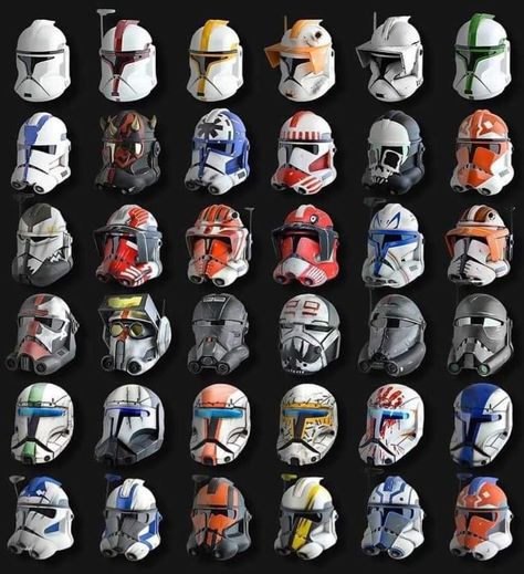 Clone Helmet, Commander Cody, Clone Trooper Helmet, Clone Wars Art, Star Wars Helmet, Ashoka Tano, Baby Bug, Star Wars Fashion, Star Wars Trooper