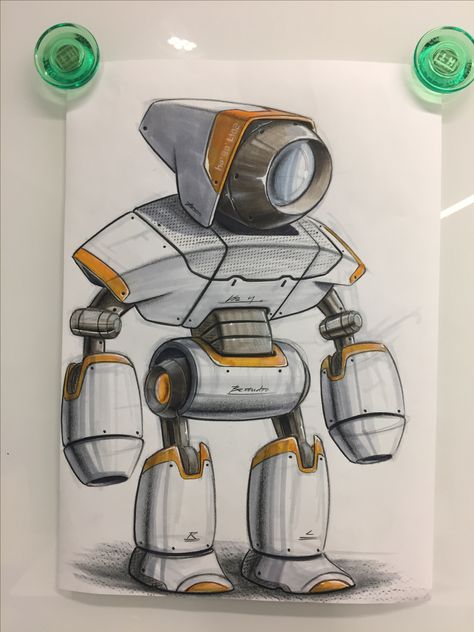 Robot Drawing Ideas, Robots Art Drawing, Robot Drawing, Robot Design Sketch, Robot Sketch, Robot Cartoon, Cool Robots, Arte Robot, Industrial Design Sketch