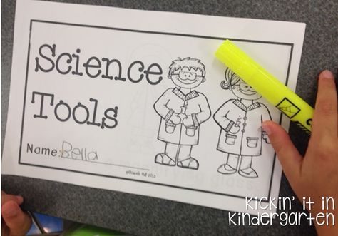 What Is Science Kindergarten, Science Tools Anchor Chart, Science Tools Activities, Science First Grade, Kindergarten Science Lessons, Kindergarten Coloring Sheets, Fun With Science, Science Area, Science Week