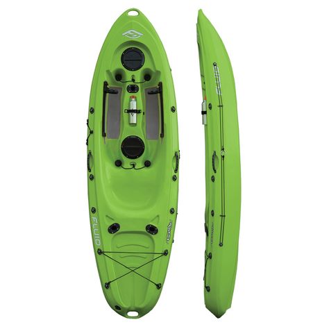 Fluid Buddy Kayak The Buddy is a sporty kayak ideal for the solo adventurer or fun-loving family. The short and wide profile makes it super stable and highly manoeuvrable. The tri-hull design allows it to track very well for such a nimble kayak, making it great for ocean surfing too. The volume distribution of the Buddy ensures that heavier paddlers can paddle it, while the compact design and low weight make it easy to handle for kids, on and off the water. Features 2 x 50-degree rod holders for