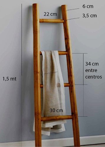 escalera de bambu                                                                                                                                                                                 Más Tropical Bathroom Accessories, Paper Flowers Diy Wedding, Bamboo Furniture Diy, Bamboo Ladder, Diy Bamboo, Bamboo Ladders, Bamboo Diy, Tropical Bathroom, Diy Blanket Ladder