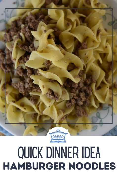 Elbow Noodles And Ground Beef, Ground Beef And Noodles Recipe, Hamburger And Noodles, Beef And Egg Noodles, Recipe For Ground Beef, Ground Beef And Noodles, Beef And Noodles Recipe, Noodle Recipes Homemade, Georgia Food