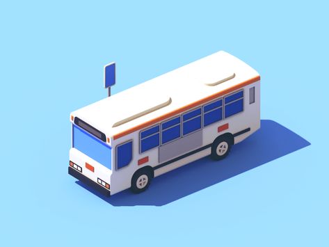 Marshmallow Bus loop bus car isometric 3d c4d animation illustration Bus Stop Illustration, Bus Animation, Bus Gif, C4d Animation, Bus Illustration, Bus App, Low Poly Car, Bus Cartoon, Parisian Hotel