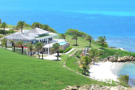 Beach Houses For Sale, Bedroom Beach House, Lakeside Resort, Dream Mansion, Mansions Luxury, Private Beach, Luxury Homes Dream Houses, Dream Houses, Antigua And Barbuda