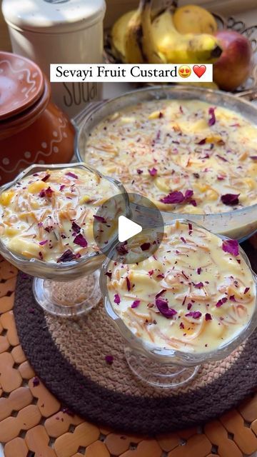 NIHARIKA GUPTA| DELHI-NCR on Instagram: "Sevayi Fruit Custard🥰❤️

Follow- @platter_and_paths 

#custard #custardrecipe #fruitcustard #sevayi #seviyan #kheer #reelsinstagram #recipe" Seviyan Kheer, Seviyan Recipe, Fruit Custard, Kheer Recipe, Cold Coffee Recipes, Custard Recipes, Cold Coffee, June 30, Delhi Ncr