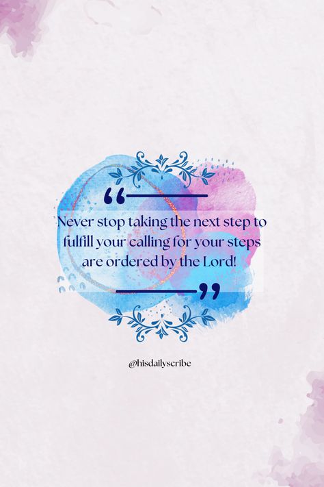 “Within your heart you can make plans for your future, but the Lord chooses the steps you take to get there.” ‭‭Proverbs‬ ‭16‬:‭9‬ ‭TPT‬‬ We can Make many a plan for our lives but God determines our steps in the end. Get in the secret place with God and make sure your plans line up with His. Keep taking that next step as He so orders to fulfill your divine purpose for His glory! Order My Steps, Divine Purpose, Proverbs 31 10, For His Glory, Proverbs 16 3, Your Calling, Secret Place, Proverbs 16, Learning To Say No