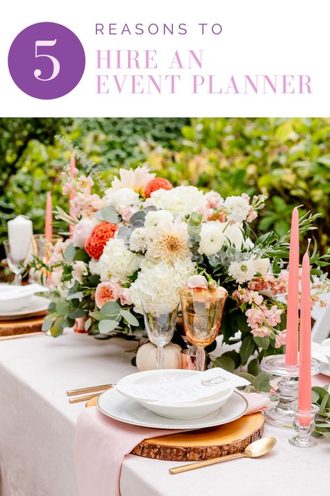 Wondering if it’s worth it to hire an event planner for your wedding or party? A wedding planner or party planner can save you time, provide you with suitable resources based on your style and budget, and so much more! Visit the Honey & Lavender Events blog for all the reasons why hiring a party planner is the best way to go! #eventplanner #dceventplanner #dcpartyplanner #partyplanner #dcweddingplanner #dcwedding Why Hire An Event Planner, Content Ideas For Event Planners, Event Planner Aesthetic, Event Planner Office, Southern Belle Wedding, Honey And Lavender, Opal Crown, Event Planers, Becoming An Event Planner