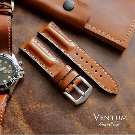 Summer Tan, Summer Tanning, Sunless Tanning, Leather Watch Strap, Bracelet For Men, Handmade Leather, Tanning, Watch Strap, Tan Brown