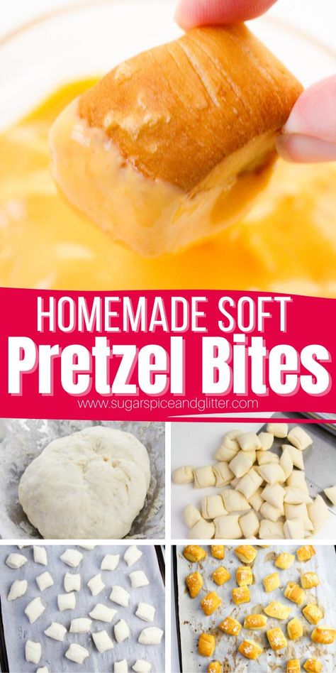 Wetzel Pretzel Recipe, Aunt Annies Pretzel Recipe, Pretzel Nuggets Recipe, Homemade Soft Pretzel Bites, Homemade Pretzels Recipe, Pretzel Nuggets, Spiced Pretzels, Sauces And Dips, Soft Pretzel Bites