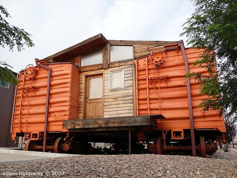 .... Boxcar House, Angled Windows, Train House, Container Construction, Container Living, Tiny House Big Living, Boxcar Children, Used Shipping Containers, Storage Container Homes