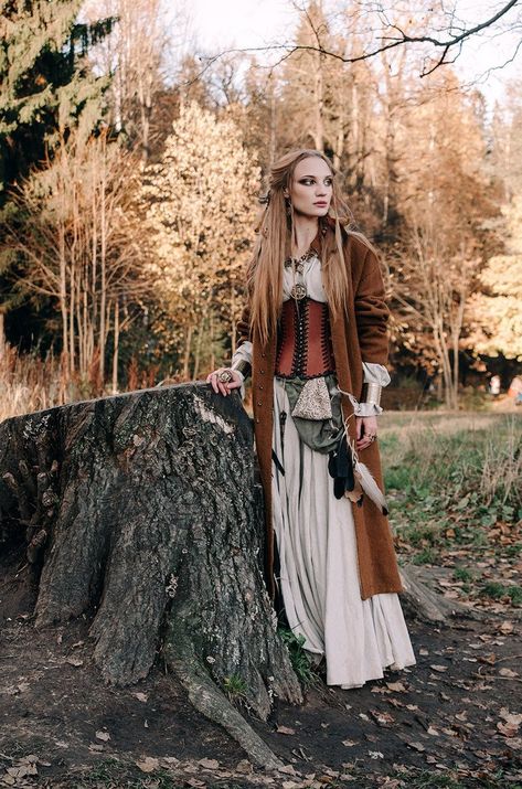 Viking Corset, Ragnar Costume, Medieval Corset, Aged Clothing, Brown Corset, Leather Corset Belt, Leather Bracers, Enchanted Fairy, Viking Dress