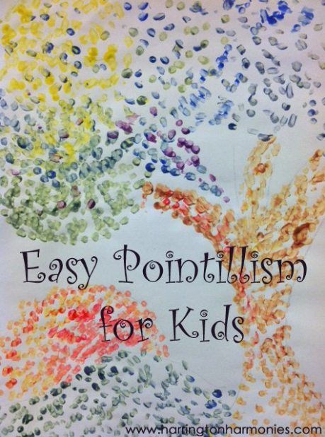 Pointillism+Project+copy1 Pointillism Art Projects, Art Project For Kids, Kindergarten Art Projects, 2nd Grade Art, 3rd Grade Art, Project For Kids, Art Lessons For Kids, Elementary Art Projects, Homeschool Art