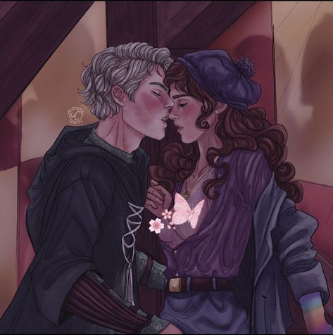 Fanfic Dramione, Draco And Hermione Fanfiction, Draco Malfoy Fanart, Dramione Fan Art, Gryffindor Slytherin, Draco And Hermione, Harry Potter Artwork, Draco Harry Potter, Cute Couple Drawings