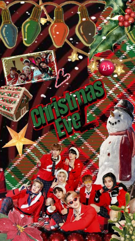 Christmas Skzoo Wallpaper, Winter Falls Skz Wallpaper, Straykids Christmas Wallpaper, Stray Kids Christmas Wallpaper, Skz Christmas Wallpaper, Christmas Stray Kids, Straykids Christmas, Stray Kids Christmas, Kpop Christmas