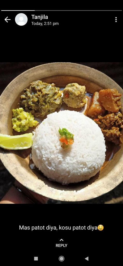 Assamese thali Assamese Thali, Assamese Food, Food Thali, Delicacy Food, Random Photos, Daily Meals, Food Plating, Plating, Photography