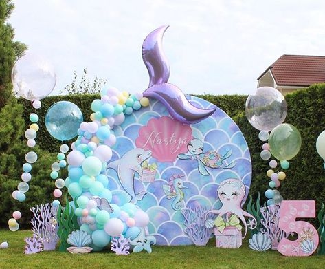 Mermaid Birthday Decorations, 1st Birthday Girl Decorations, Mermaid Birthday Party Decorations, Mermaid Theme Birthday Party, Mermaid Birthday Cakes, Daisy Party, Mermaid Party Decorations, Mermaid Theme Party