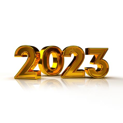 2023 3d Png, 2023 Png Text, 2023 Png Background, Happ New Year, Gold 2023, 2023 Png, Friendship Photos, Happy New Year Photo, Party 2023