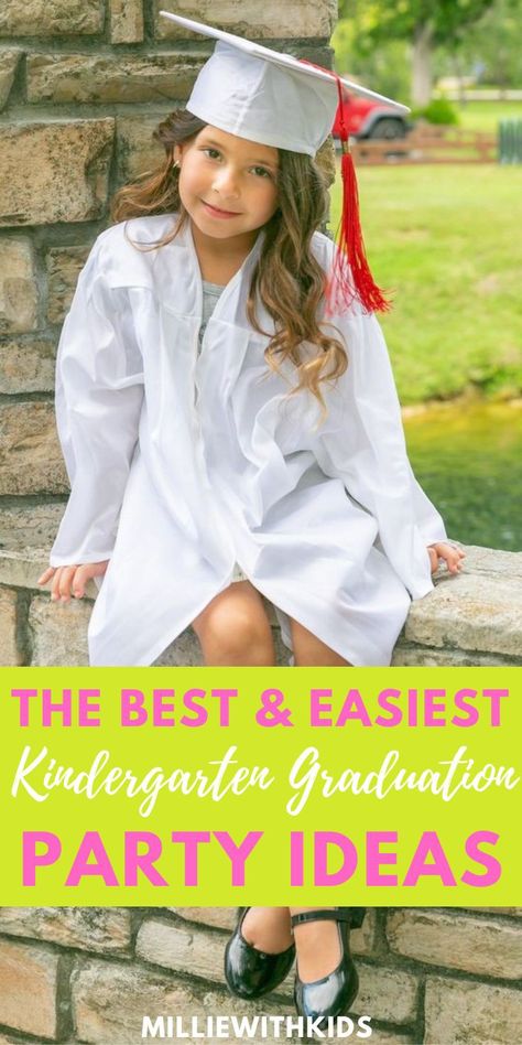 Outdoor Graduation Party Ideas Backyards, Kindergarten Graduation Party Ideas, Kindergarten Graduation Ideas, Kinder Graduation Gifts, Kindergarten Graduation Party, Middle School Graduation, Backyard Graduation Party, Outdoor Graduation Parties, Outdoor Graduation