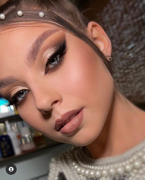 Silvester Make Up, Evening Eye Makeup, Elegantes Makeup, Wedding Eye Makeup, Kadeřnické Trendy, Prom Eye Makeup, Eye Makeup Styles, Make Up Inspiration, Formal Makeup