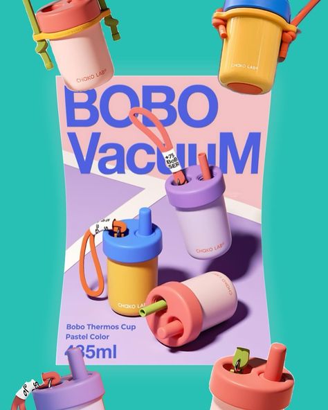 Product Name: CHAKO LAB BOBO Vacuum Cup Insulated Thermos 485ml Pastel Color Size: diameter 9.8cm / height 14cm Material: 304 stainless steel (outer) / 316 stainless steel (inside) / PP Polypropylene / Silicone Accessories size: straw length 15.5cm Long strap are optional not include. Spoon not include. Include Short strap & Straw 6 hours of cold and heat resistance Cannot be used in a dishwasher or dryer to maintain vacuum in the thermos For silicone straws and silicone cup ring can be use... Silicone Cups, Vacuum Cup, Thermos Cup, Bottle Design, Pastel Colors, Straw, Lab, Water Bottle, Indonesia