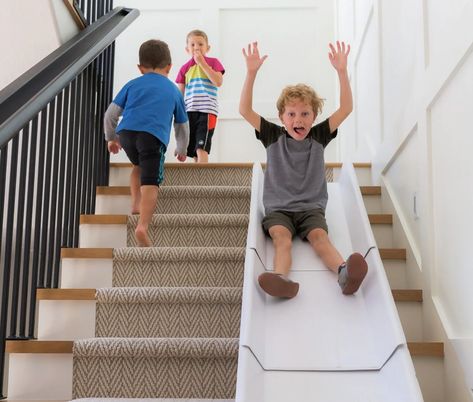 Are you wondering if StairSlide is really as great for kids as everyone says? Don't take our word for it - read this article by Celebrity Parents Magazine. It explains how to use the slide safely and why it is such a great addition to any home with kids. Slides are selling like crazy so hurry and order yours today! Stairs Height, Stair Slide, Worried Kids, Stair Steps, Indoor Fun, Outdoor Playground, Kids Parenting, Favorite Things Gift, The Original