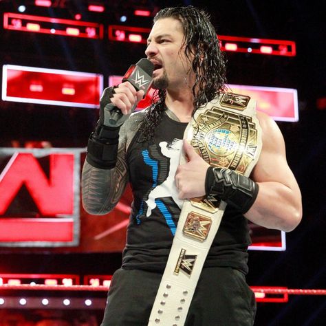 An overzealous Jason Jordan interrupts Roman Reigns: photos | WWE Roman Reigns Smile, Roman Reigns Wwe Champion, Roman Reigns Shirtless, Wwe Superstar Roman Reigns, Wrestling Posters, Wrestling Stars, Wwe Roman Reigns, Wwe Champions, Wrestling Wwe